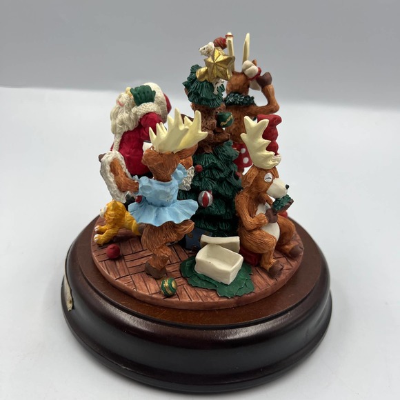 Vintage House Of Lloyd Wreck The Halls Christmas Santa Clause Reindeer NO Music - Picture 4 of 11